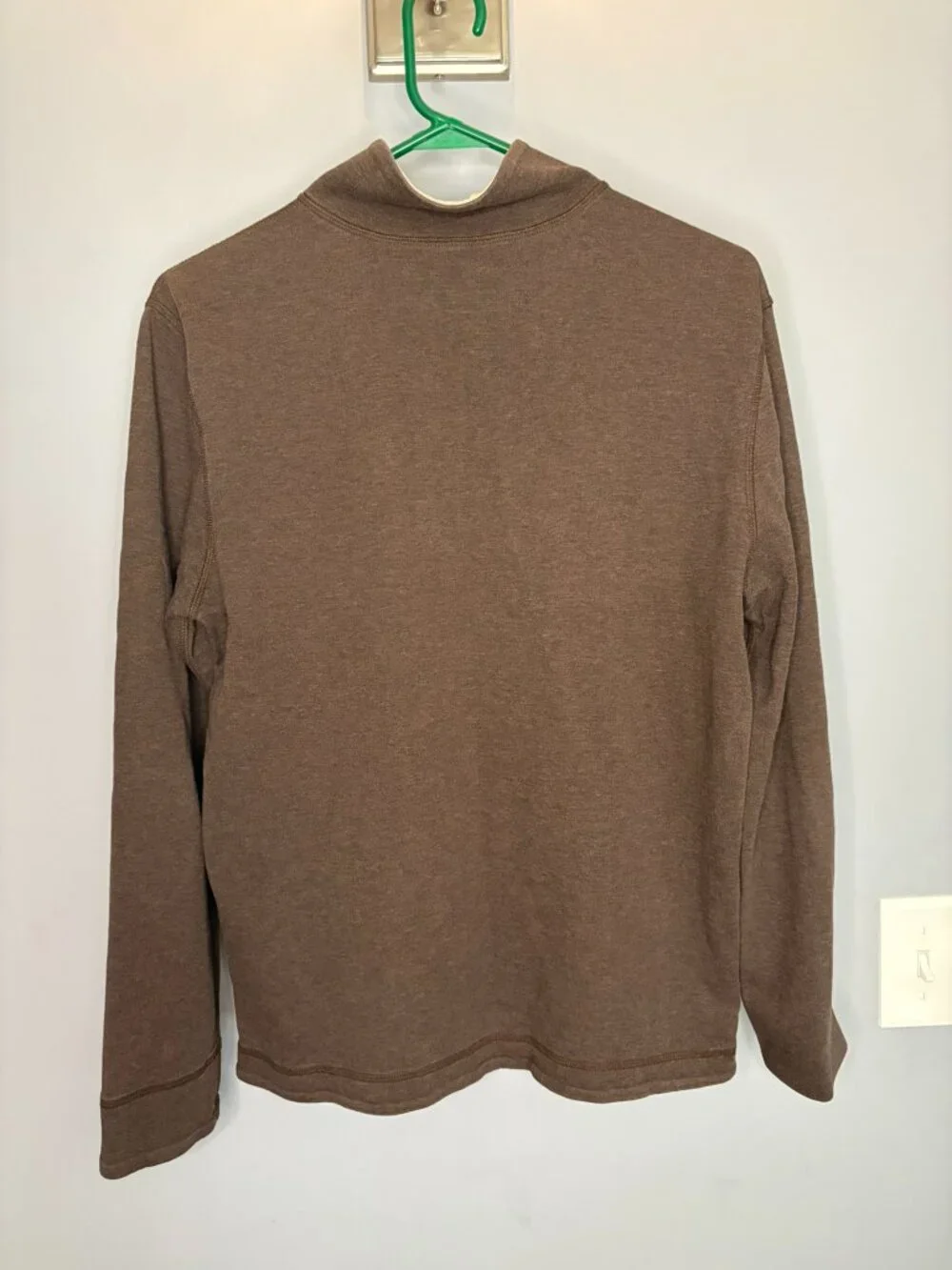 Banana Republic brown quarter zip pullover, no size tag